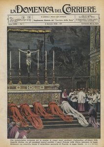 5人の新しい枢機卿の任命のための特徴的な式典、祭壇での崇拝？