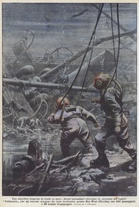海底での奇妙な発見 作： Achille Beltrame