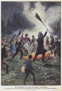 ドイツの伝説を思い起こさせる仮面舞踏会 作： Achille Beltrame