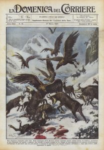 山頂での特異な戦い 作： Achille Beltrame