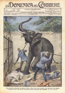 ローマ動物園の悲劇 作： Achille Beltrame