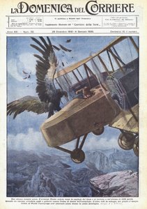 奇妙な飛行機墜落 作： Achille Beltrame