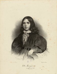ヴィト・マンジャメレの肖像 1827-1897 , 1839. 作： Achille Devéria