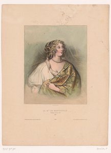 モンテスパン夫人の肖像 La M.ise de Montespan、ルイ14世の愛人、1667年（オブジェクトのタイトル） 有名な女性（シリーズタイトル） 作： Achille Devéria