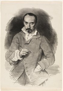 自画像 作： Achille Devéria