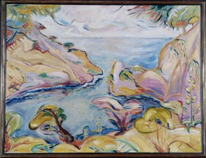 A Calanque de Figuerolles em La Ciotat Achille-Emile (Achille Emile) Othon Friesz (1879-1949) 1907 Menção obrigatória: Coleção dos cumprimentos da fundação Provence, Marselha 作： Achille Emile Othon Friesz
