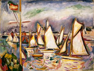 アントワープのレガッタ 作： Achille Emile Othon Friesz