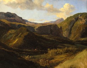 セジェストの神殿、c1810-1822 作： Achille Etna Michallon