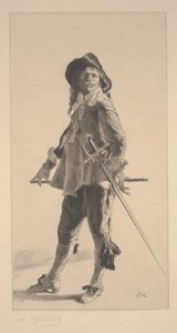 デュエリスト、Jean？Louis？ErnestMeissonierによるプリント 作： Achille Isidore Gilbert