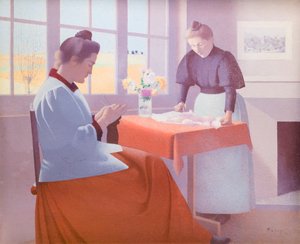 窓際 作： Achille Lauge