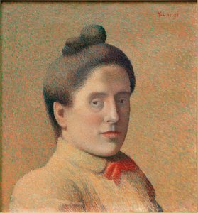 女性の肖像 作： Achille Lauge