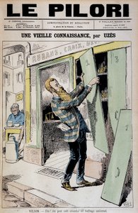 選ばれた！？普遍的な参政権からすべてを期待できる（Daniel Wilson reelu deputeに関する漫画） - Uzes（Achille Lemot dit）（1846-1909）による、1892年5月15日の「Le Pilori」紙に掲載された。 作： Achille Lemot