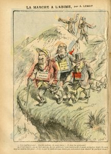 Achille Lemot (1846-1909)によるイラスト（Le Pelerin, 08/09/07） - La marche à l