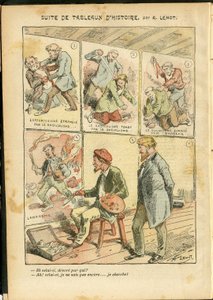 Achille Lemot (1846-1909)によるイラスト（Le Pelerin, 20/05/06） - 歴史的絵画の組曲 - アナキスト アナキズム, 急進主義, 芸術, 革命, 日和見主義, 不安定, 社会主義 - 画家 アーティスト 作： Achille Lemot