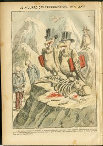 Le Pelerinに掲載されたAchille Lemot (1846-1909)のイラスト、07/10/06 - 10億人の信徒 - 宗教 信仰, カトリック カトリック - 10億人の信徒 - ハゲタカ 作： Achille Lemot
