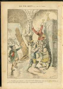 Achille Lemot (1846-1909) のイラスト（Le Pelerin, 25/02/06） - 反ユダヤ主義, 宗教 信仰, カトリック カトリック - 政教分離, 棚卸資産/棚卸資産の回収 - Jew 作： Achille Lemot