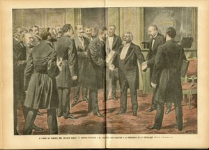 アシール・ルモ（1846-1909）のイラスト（Le Pelerin, 28/01/06） - 選挙、共和国大統領 - ファリエール・アルマン（1841-1931）。 作： Achille Lemot