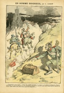 28/05/05のLe Pelerinに掲載されたAchille Lemot (1846-1909)のイラスト - A Careful Man - 反角主義, 社会, 植民地化 植民地主義, フランコ・メーコニズム, 東洋, 宗教 信仰, 左翼ブロック, 社会主義, 東方カソリックの保護国, カトリックの猫 作： Achille Lemot