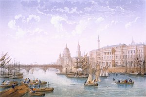 カスタムハウスとロンドンブリッジ（1862年
