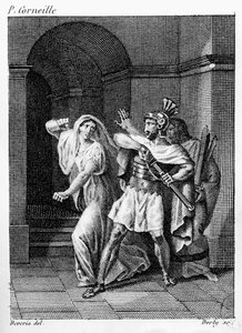Pierre de Corneille（1606-84）によるHoratiiのイラスト 作： Achille after Deveria