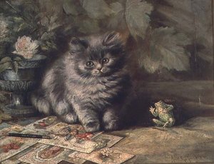 子猫の肖像 作： Ada Eliza Tucker