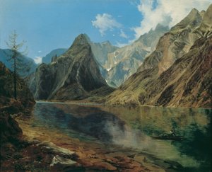 ヴァッツマンのあるケーニヒスゼー 作： Adalbert Stifter