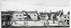 ロンドンのアランデルハウスのサウスビュー。1646年にヴァーツラフホラーによってエッチングされ、1792年に公開されました。 作： Adam Alexius Bierling