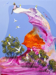 色とりどりのオウムのねぐら