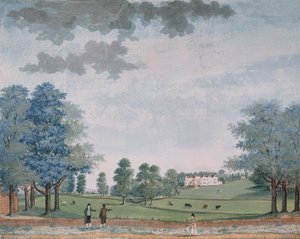 チャウトンの大邸宅と公園、1780年頃 作： Adam Callander