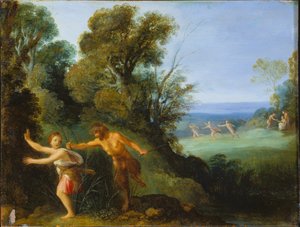 パンとシリンクス 作： Adam Elsheimer