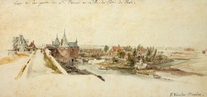 リールのサンピエール門の眺め 作： Adam Frans van der Meulen