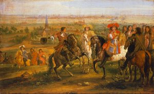 ルイ14世によるリールの占領、8月28日 作： Adam Frans van der Meulen
