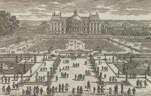 ヴォー ル ヴィコントの眺め、1680 年代、1680 年代。 作： Adam Perelle