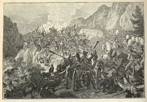 1813年8月26日のカッツバッハの戦い。 作： Adam von Bartsch