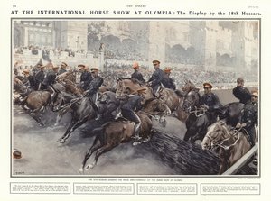 1914年にロンドンのオリンピアで開催された国際馬ショーでの第18回皇帝の展示 作： Addison Thomas Millar