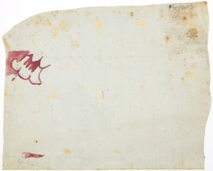 メキシコ合衆国、テオティワカン、テオパンカクスコ、カサ・デ・バリオスの壁画の断片のコピー 作： Adela Breton