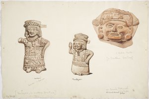 人物、ベラクルス（水彩画 作： Adela Breton