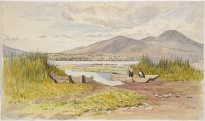 メキシコ、ミチョアカン、パツクアロ湖 作： Adela Breton