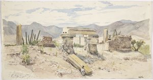 メキシコ、オアハカ、ミトラの遺跡 作： Adela Breton