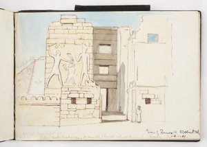 水彩画、ドローイング、メモのスケッチブック、メキシコ、1896-1898 (水彩画) 作： Adela Breton