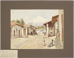 オリザバ火山、シトラルテペトル火山、スターマウンテン、バラクルス、メキシコ（水彩画 作： Adela Breton