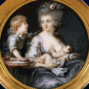 ミトワール夫人とその子供たち。