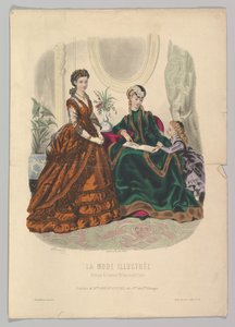 La Mode Illustrée の No. 51、1869 年。 作： Adèle Anaïs Colin
