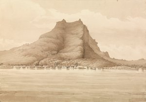 ボラボラ、1849年9月4日［ソサエティ諸島］」。 作： Admiral Sir Edward Gennys Fanshawe