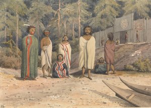 1851年7月、バンクーバー島フォート・ルパートのインディアン（カナダ）」。