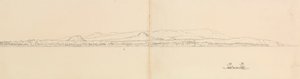 サバイイ、ナビゲーター諸島［サモア］、1849年9月 作： Admiral Sir Edward Gennys Fanshawe