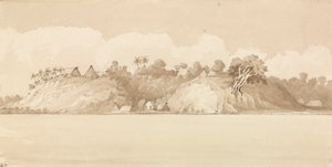 ヴェワ、フィジー諸島、1849年10月［フィジー］」。 作： Admiral Sir Edward Gennys Fanshawe