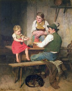幸せな家族 作： Adolf Eberle