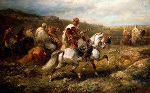 ルート上のベドウィン、 作： Adolf Schreyer