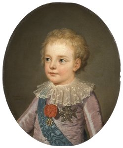 ルイ・ジョセフ・グザヴィエ・フランソワ・ド・ブルボン（1781-1789）、フランス王太子、ヴェルトミューラー、アドルフ・ウルリク（1751-1811）によるもの。油彩・キャンバス 作： Adolf Ulrich Wertmuller